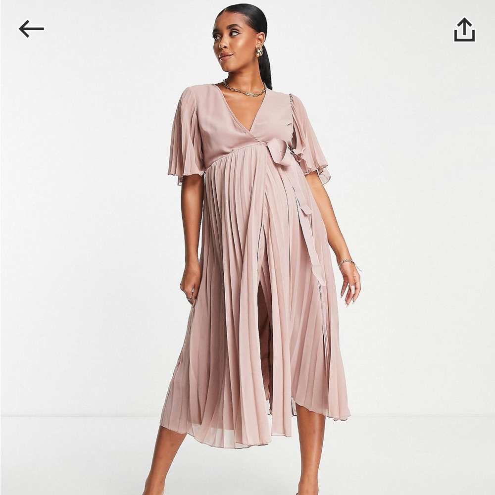 Asos Maternity tie front dress